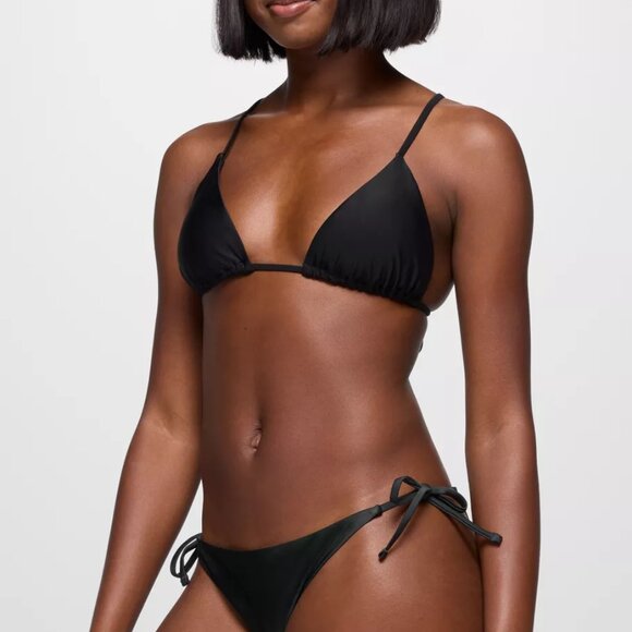 prAna Hana Highway Triangle Swim Top Size M | NWT | Black | Eco Swim Essential - Picture 1 of 4